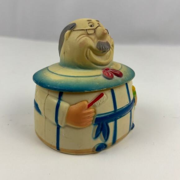 VTG Grandpa In Pajamas Plastic Denture Caddy Box 1974 JSNY Storage - Picture 8 of 13